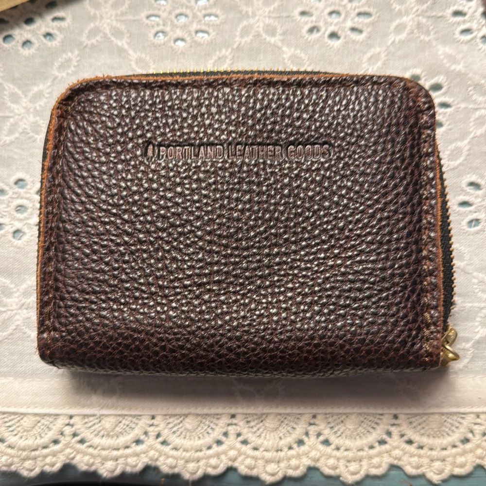 Brand new without tags Portland Leather Goods brown leather